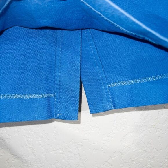 J. Crew Blue Back Slit Pencil Skirt Size 4 - Picture 2 of 7